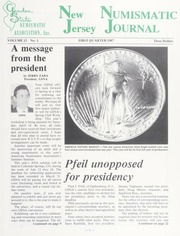 New Jersey Numismatic Journal: Vol. 13 No. 1