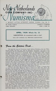 Numisma Mail Bid Sale #13, 04/27/1959