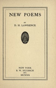 Cover of edition newpoemshuebsch00lawrrich