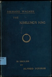 Cover of edition nibelungsringeng00wagniala