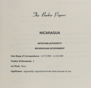 Nicaragua, 1904 [ANS photocopies of Charles Edward Barber papers, box 2, folder 4]