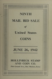 Ninth Mail Bid Sale of United States Coins