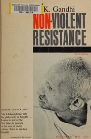 Cover of edition nonviolentresist0000gand