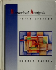 Cover of edition numericalanalysi00burd