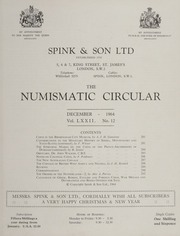 The Numismatic Circular : December 1964