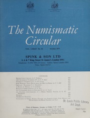 The Numismatic Circular : October 1977