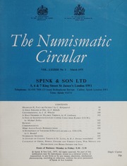 The Numismatic Circular : March 1975