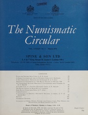The Numismatic Circular : March 1976