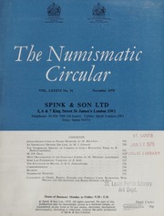 The Numismatic Circular : November 1978
