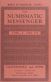 The Numismatic Messenger : December 1971