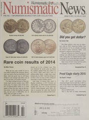 Numismatic News: January 13, 2015