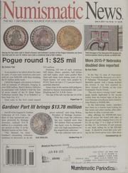 Numismatic News: June 9, 2015