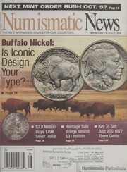 Numismatic News: September 5, 2017