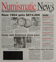 Numismatic News [12/18/2001]