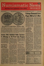 Numismatic News [08/25/1970]