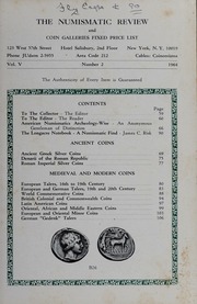 The Numismatic Review and Coin Galleries Fixed Price List