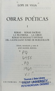 Cover of edition obraspoeticas0000vega