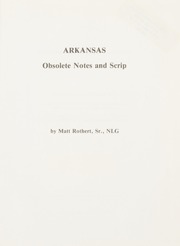 Arkansas Obsolete Notes and Scrip