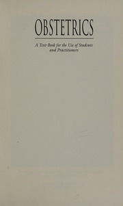 Cover of edition obstetricstextbo0000will
