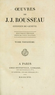 Cover of edition oeuvresdejjrous13rous