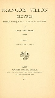 Cover of edition oeuvresditionc01villuoft