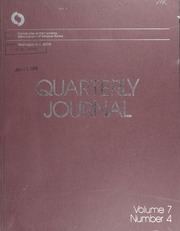 Office of the Comptroller of the Currency Quarterly Journal: Volume 7, No. 4