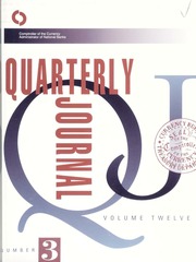 Office of the Comptroller of the Currency Quarterly Journal: Volume 12, No. 3