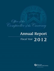 Office of the Comptroller of the Currency Annual Report: 2012