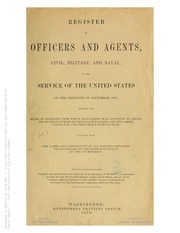 Register of Officers and Agents ...