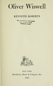 Cover of edition oliverwiswell00roberich