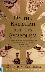 Cover of edition onkabbalahitssym00scho