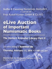 eLive Auction of Important Numismatic Books