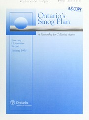 Ontario's smog plan : a partnership for collective action [1998]
