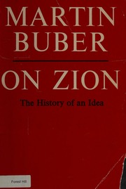 Cover of edition onzionhistoryofi0000bube_c7r8