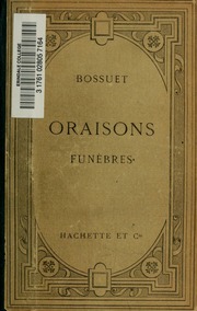 Cover of edition oraisonsfunbres00bossuoft