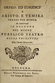 Cover of edition orfeoedeuridicee00gluc
