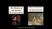 Orpheus Or Philosophy By Francis Bacon