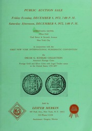 Oscar G. Schilke Collection: America's foreign coins, foreign gold and silver coins with legal tender status in the United States 1793-1857