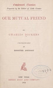Cover of edition ourmutualfriend00dick_1