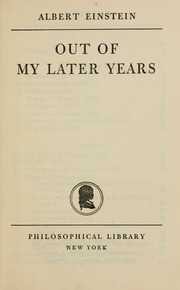 Cover of edition outofmylateryear00eins