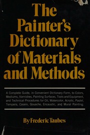 Cover of edition paintersdictiona0000taub