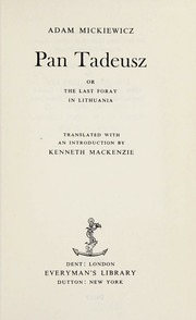 Cover of edition pantadeuszorlast0000mick
