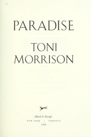 Cover of edition paradise00morr