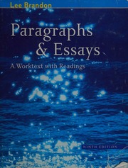 Cover of edition paragraphsessays0000bran