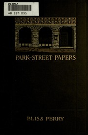 Cover of edition parkstreetpapers00perrrich