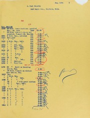Paul Brandts Invoices from B.G. Johnson, September 12, 1945, to August 13, 1945