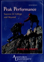 Cover of edition peakperformances00ferr