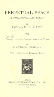 Cover of edition perpetualpeaceap00kantuoft