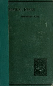 Cover of edition perpetualpeaceph00kant