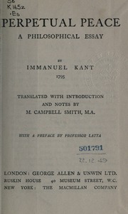 Cover of edition perpetualpeaceph00kantuoft